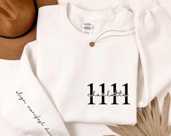 Moletom personalizado 11/11, Suéter Onze/Onze, Roupa 11/11, Presente espiritual com números angelicais, Moletom gola redonda 11/11, Moletom Manifest
