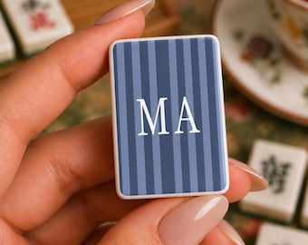 Personliga Mahjongplattor i akryl, amerikanskt Mahjongset, Mahjongpresentidéer, Mahjongplattor med initialer, amerikanskt Mahjongset