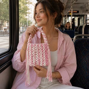 Crochet Phone Bag Pattern PDF | Fringe Crossbody Phone Purse Tutorial