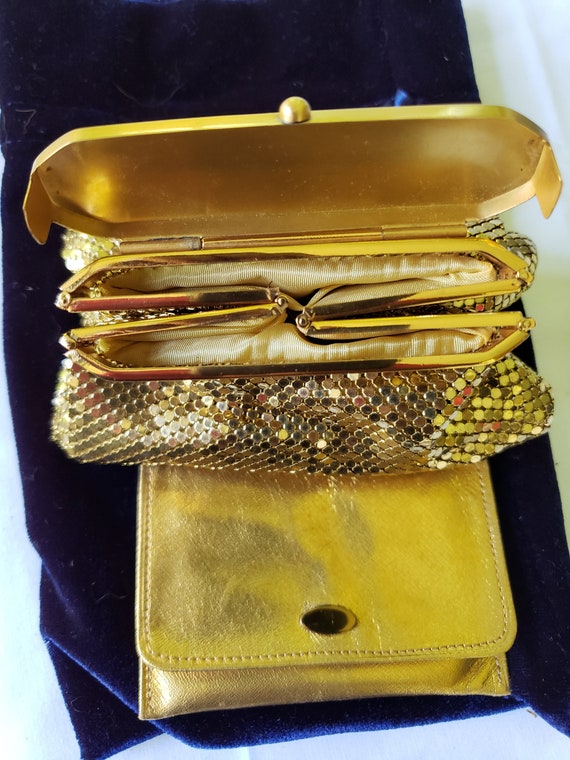 gold mesh clutch