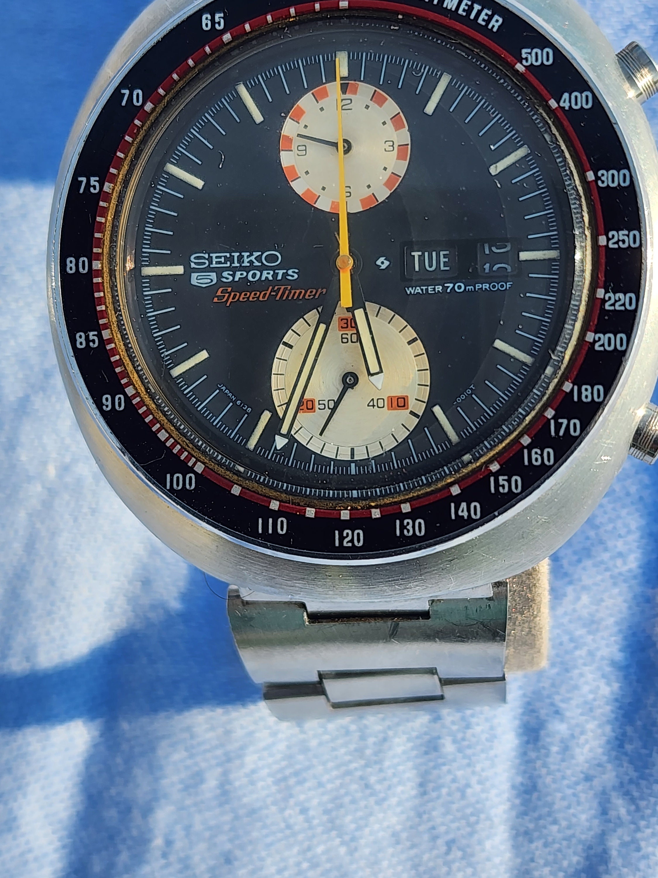 SEIKO 5 Sport Speed Timer Double Chronograph 6138-0011 - Etsy