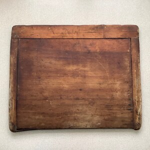 Antique Dough Board, Primitive Maine Breadboard, 4 Pc Construction Dark Wood AS-IS image 1