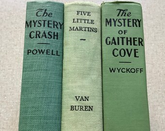 The Mystery Crash Plane Wreck Gaither Cove Green Book Lot of 3 Little Peppers