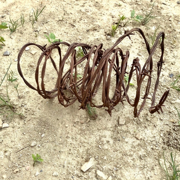 Rustic Vintage Barbed Wire, Country Western 1 lb Rusty Maine Farm Find