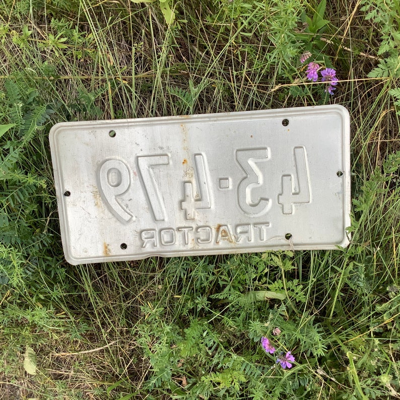 Maine Tractor License Plate 43479 1988 Vintage ME Lobster Etsy