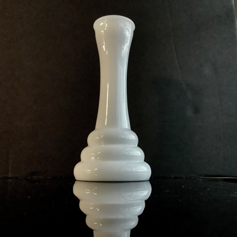 ONE Art Deco Bud Vase Randall Milk Glass Beehive Vase for Etsy