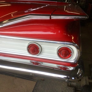 Lot of 2 Bullet Taillights, Original Chevrolet 1960s Tail Light/Brake Light Lenses Guidex Guide RI-60 5951078