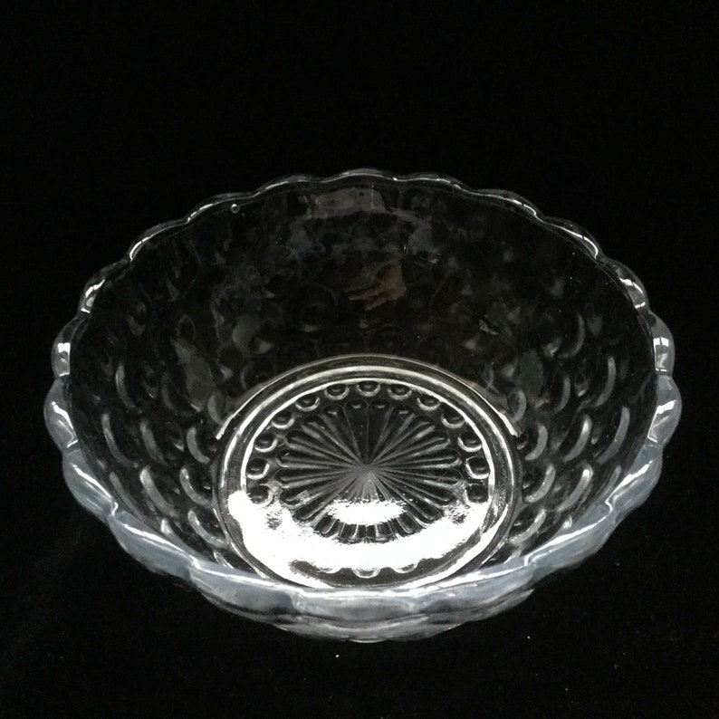 Pale Blue Bubble Glass Bowl 4.5 Depression Glass by Hazel | Etsy