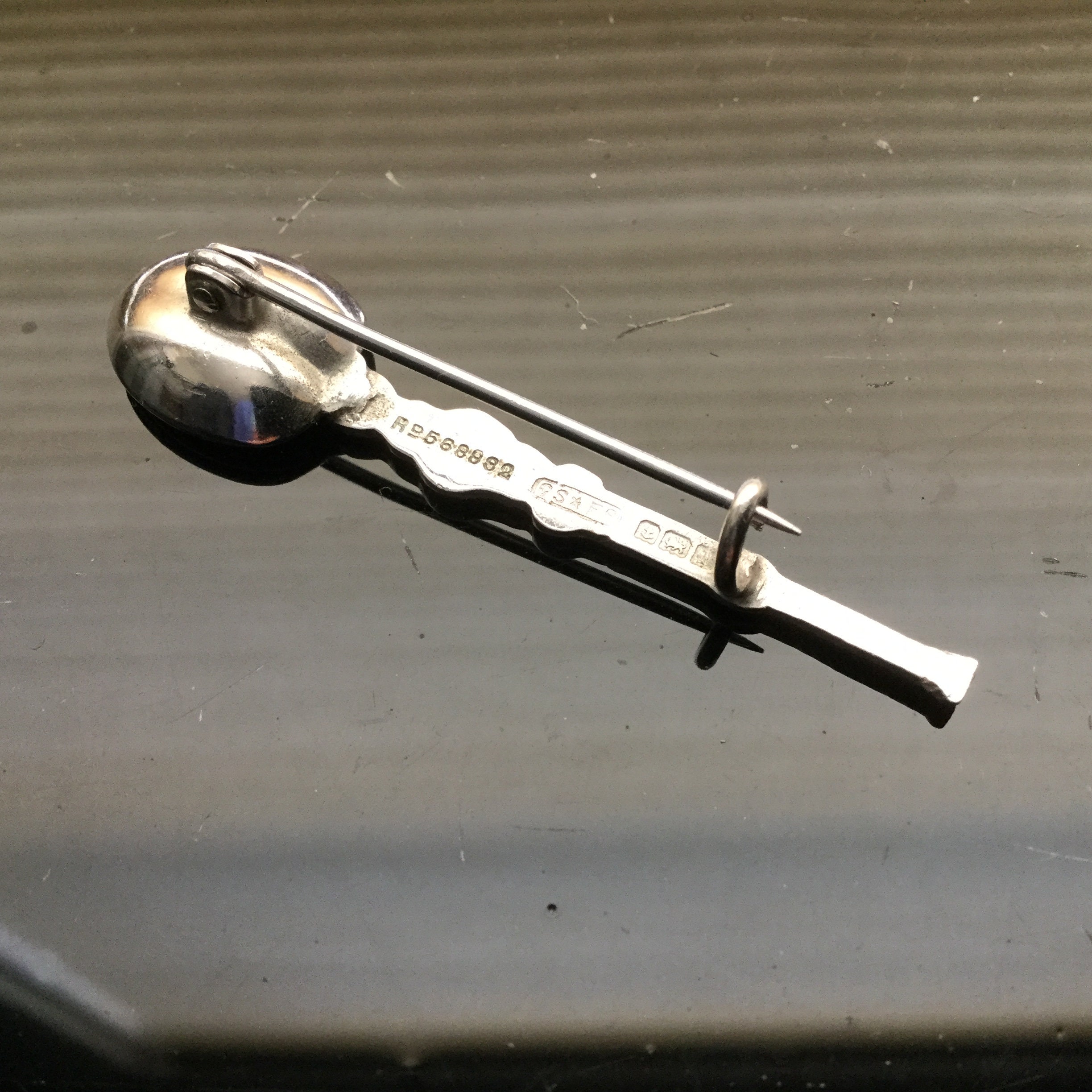 Coronation Spoon Brooch Antique Sterling Silver Pin King Etsy