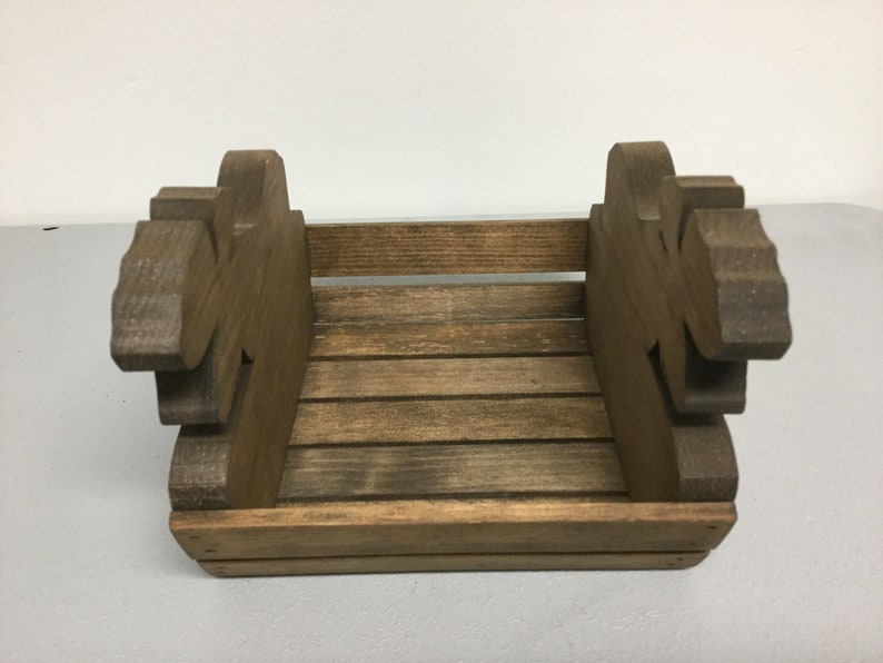 Maine Moose Planter Vintage Hand Made Rustic Pine Wood Napkin Holder