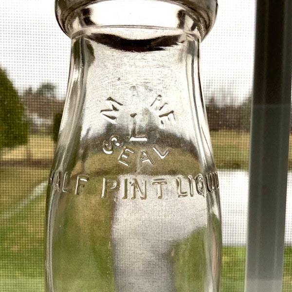 Maine Seal Milk Bottle Etsy