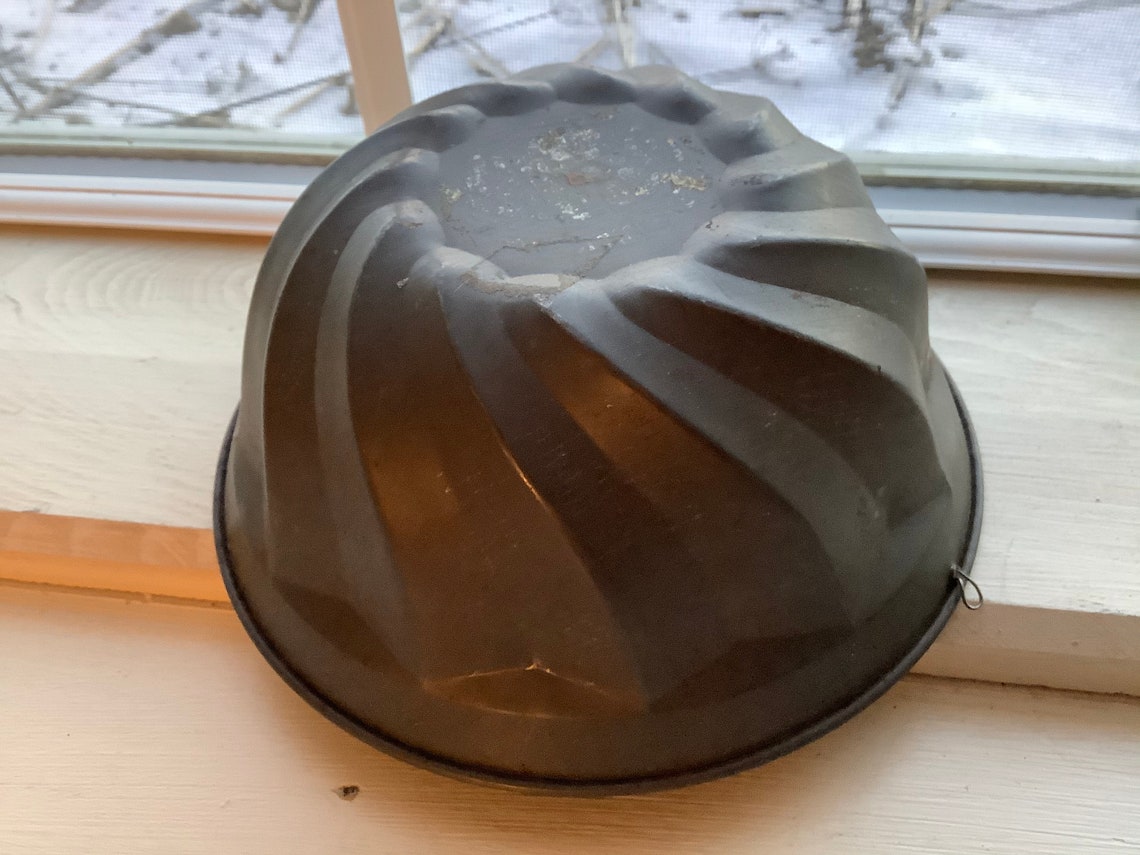 Jalea redonda de estaño o molde de pastel cocina primitiva de | Etsy