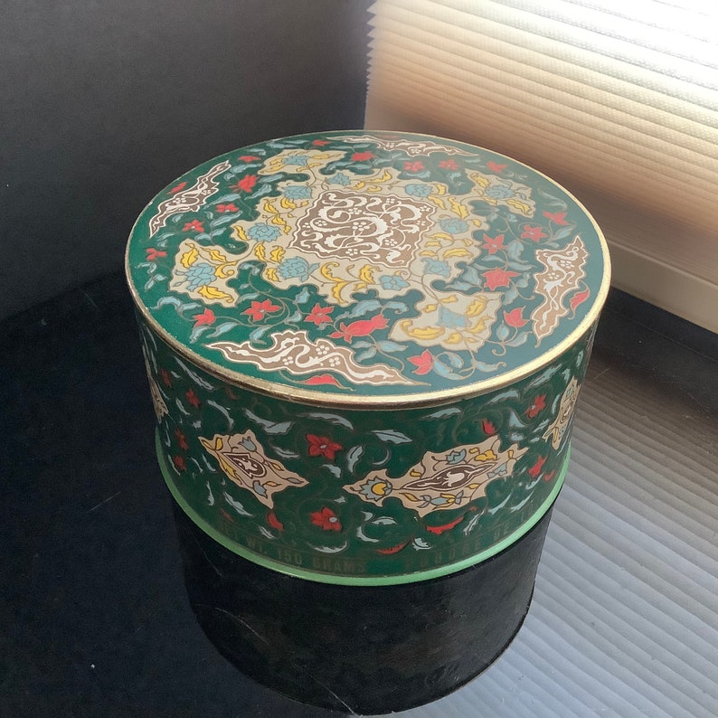 Emeraude Dusting Powder Box Coty Floral Chinoiserie Vanity Etsy
