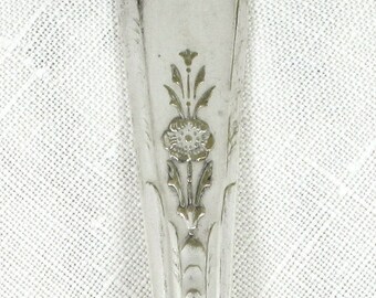 Crosby Silverplated Cream Ladle, Vintage 1935 Floral Sauce Spoon