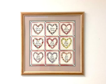 Framed Print: Love is Patient, Love is Kind 80s Charles Humphrey