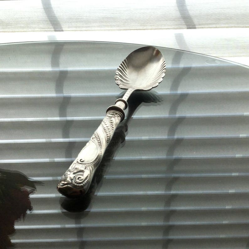 Siren Serving Spoon 1891 Rogers Belle Epoque Victorian Silverplate