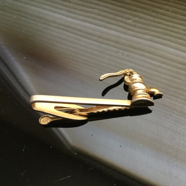 Hand Pump Tie Clip, Gold 3D Water Pump Tiebar by Hickok USA