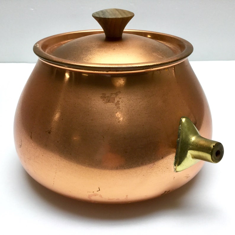 Retro Tagus Mod 60/'s Saucepan Copper Fondue Pot