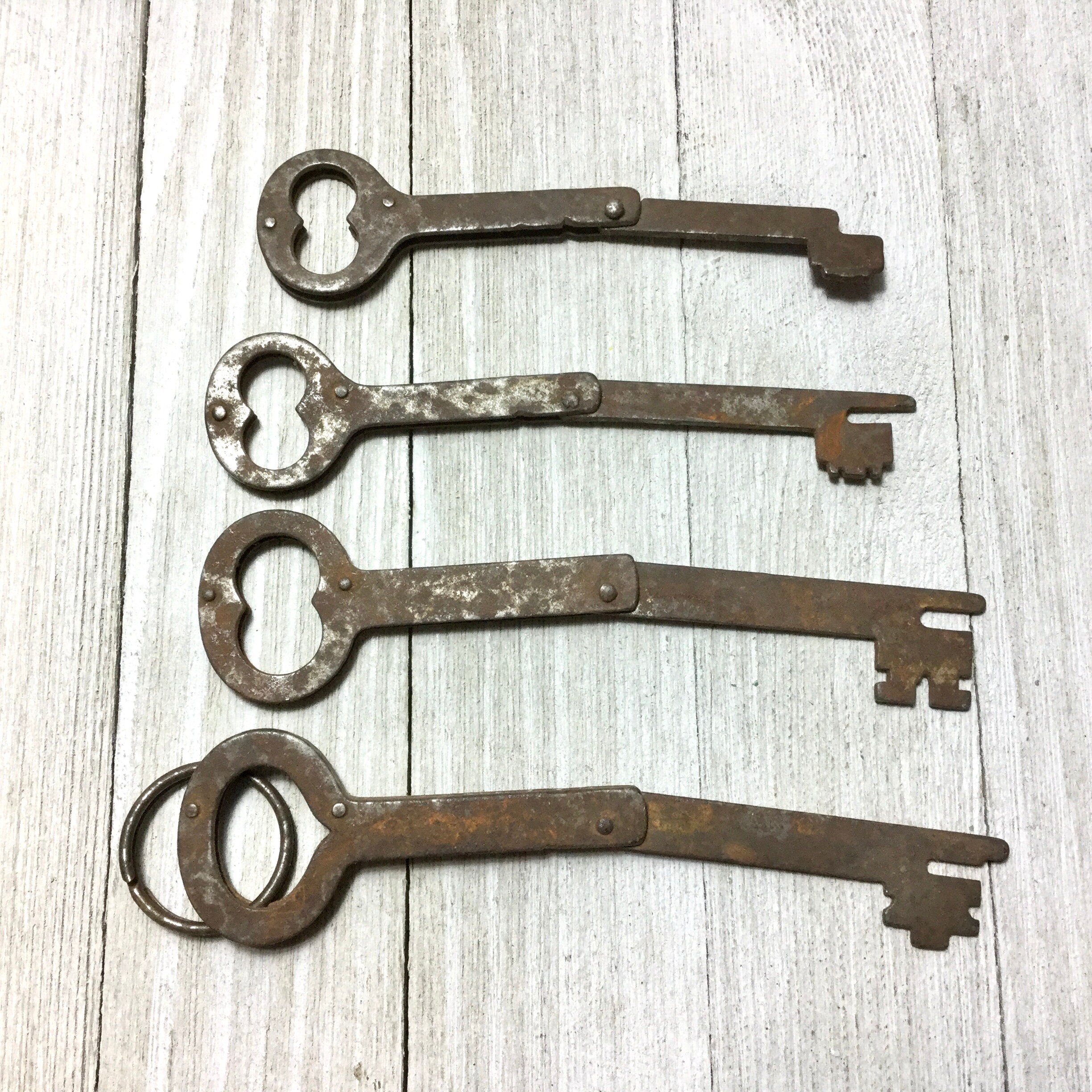 Folding Skeleton Key CHOOSE 1 Antique Salvage Etsy