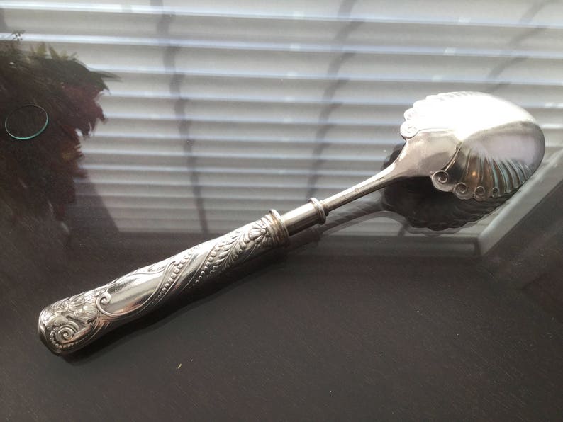 Siren Serving Spoon 1891 Rogers Belle Epoque Victorian Silverplate