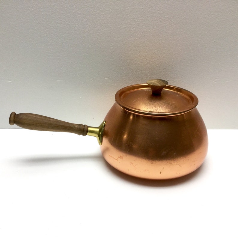 Retro Tagus Mod 60/'s Saucepan Copper Fondue Pot