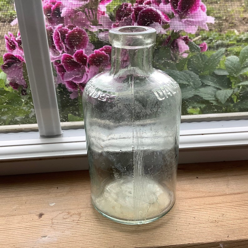 Davis OK Baking Powder Bottle Antique Aqua Green Glass Etsy