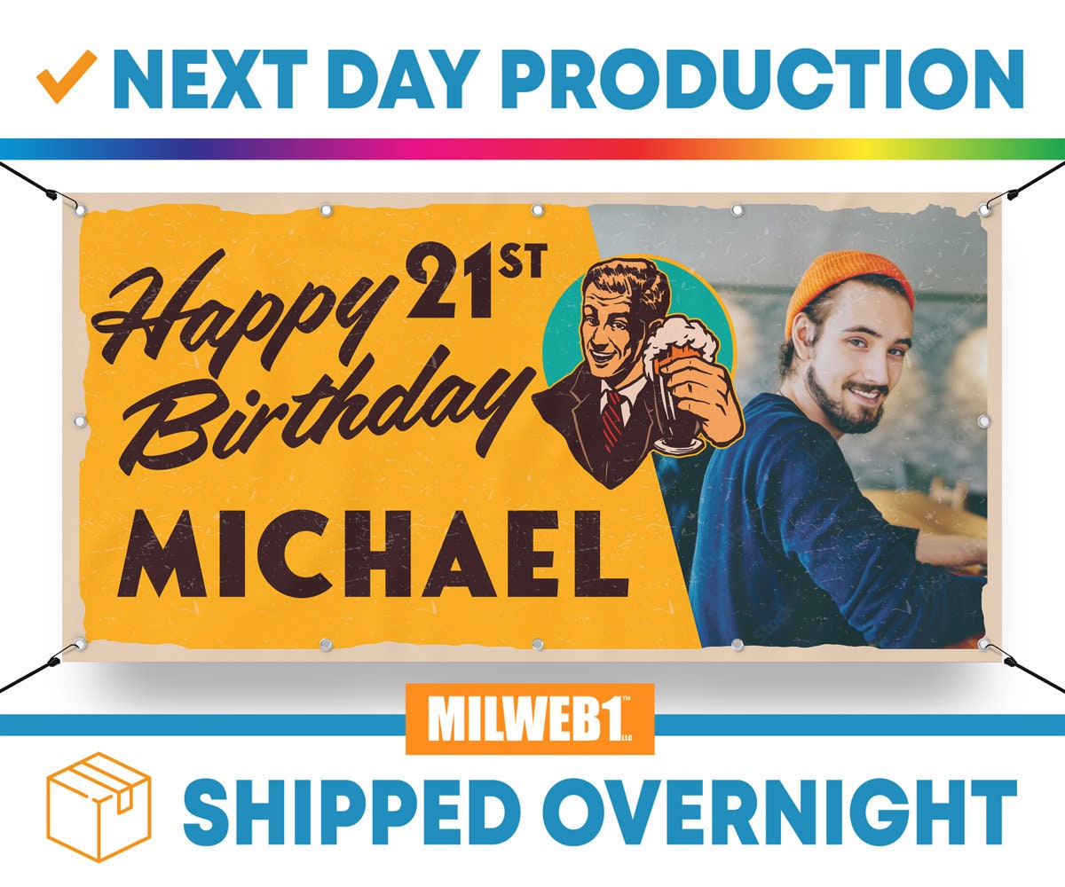 21st Birthday Banners Personalized 21st birthday banners personalized