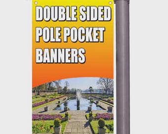 Custom Pole Banners - Double Sided Vinyl Banners