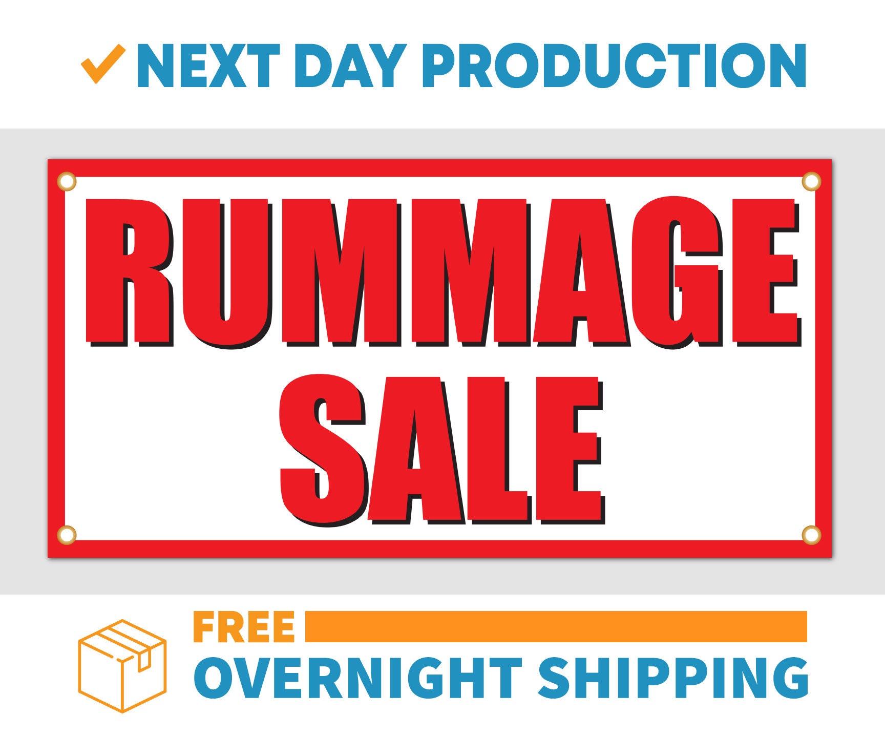 Welcome Rummage Sale Sign Rummage Sale - Vinyl Banner - Sign - Free Overnight Shipping - Etsy