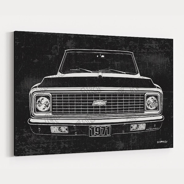 Truck Front End Wall Decor Etsy
