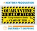 Quarantine Graduation 2020 - Vinyl Banner - Sign - Free Overnight Shipping 