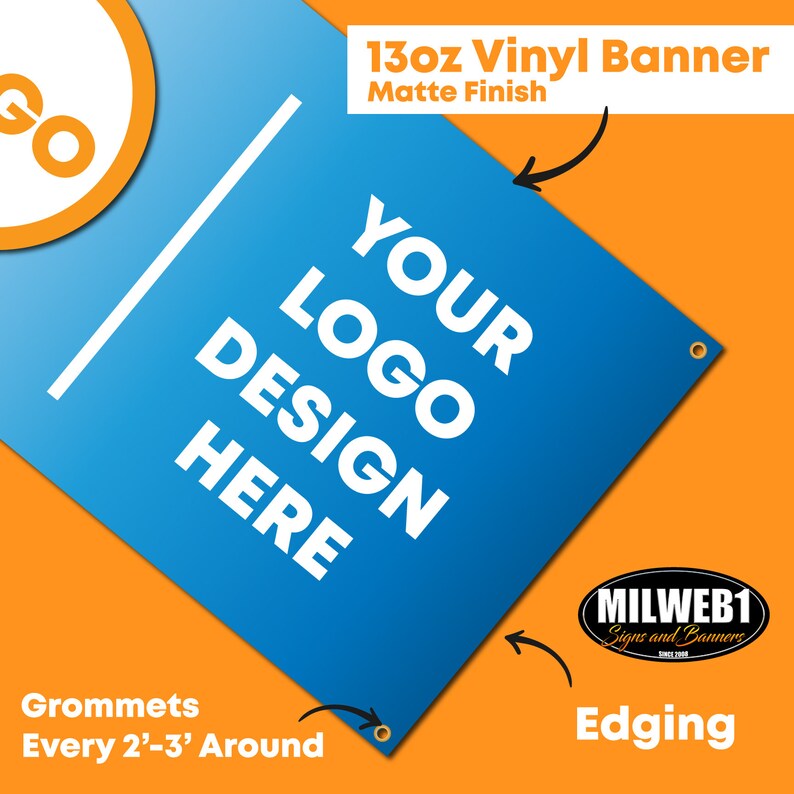Custom Vinyl Banners Next Day Production Overnight Etsy