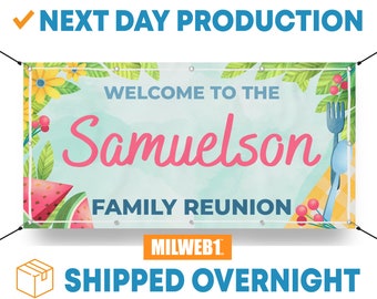 Custom Family Reunion Banner, Reunion Sign, Family Party, Picnic Banner, Family Gathering Decor