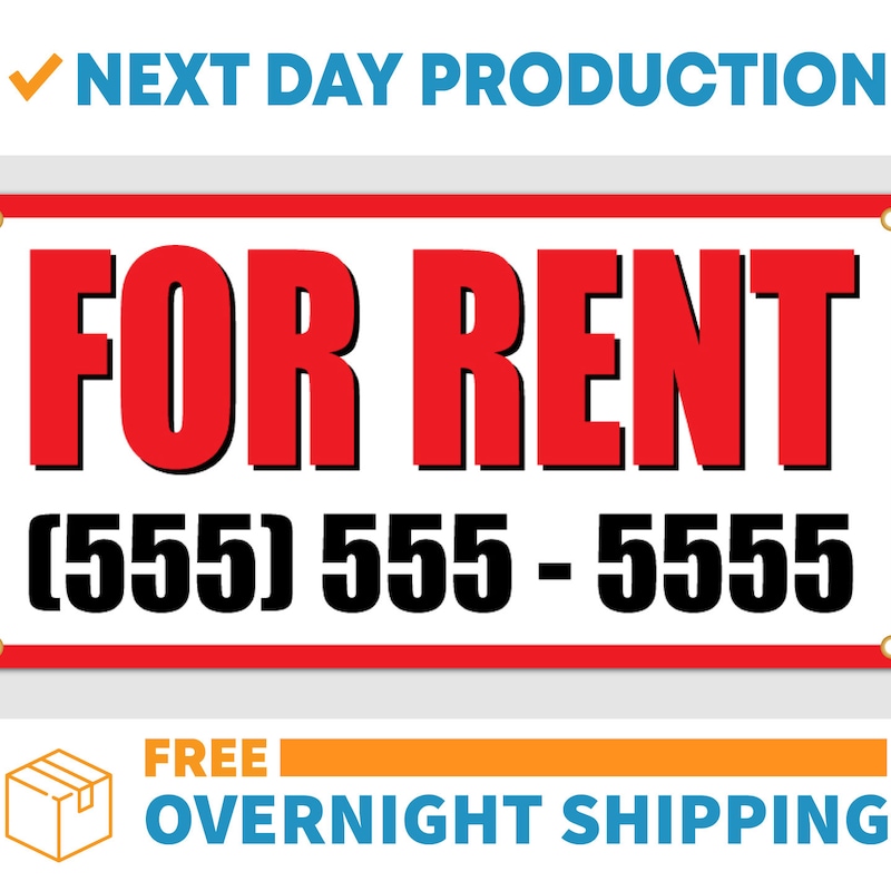 Custom For Rent Sign For Rent Sign - Etsy