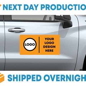 Vehicle Magnet Set - Custom - Full Color - Free Overnight Shipping - Next Day Production