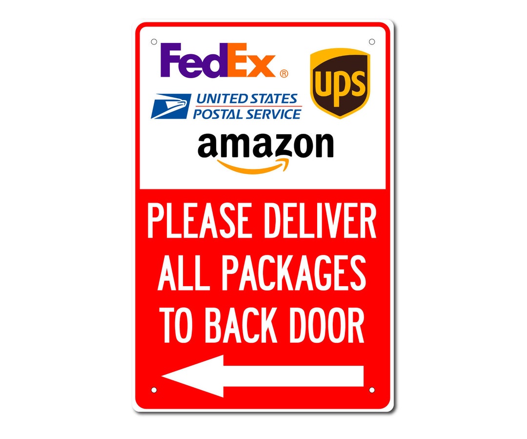 Deliveries & Packages Fedex UPS Amazon USPS Sign Printout PDF - Digital ...