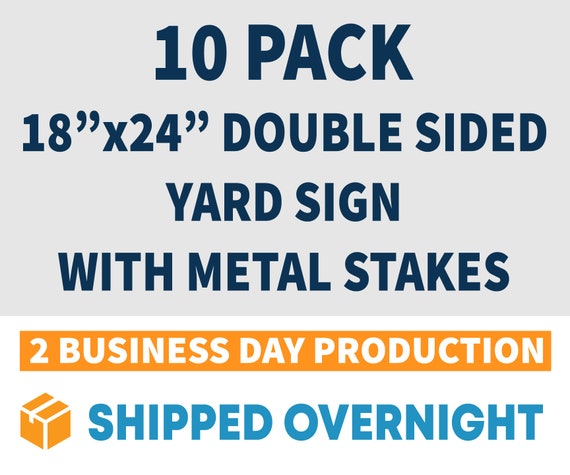 Free Overnight Shipping Sign Black Lives Matter BLM Fist Yard Signs 10 Pack with Stakes