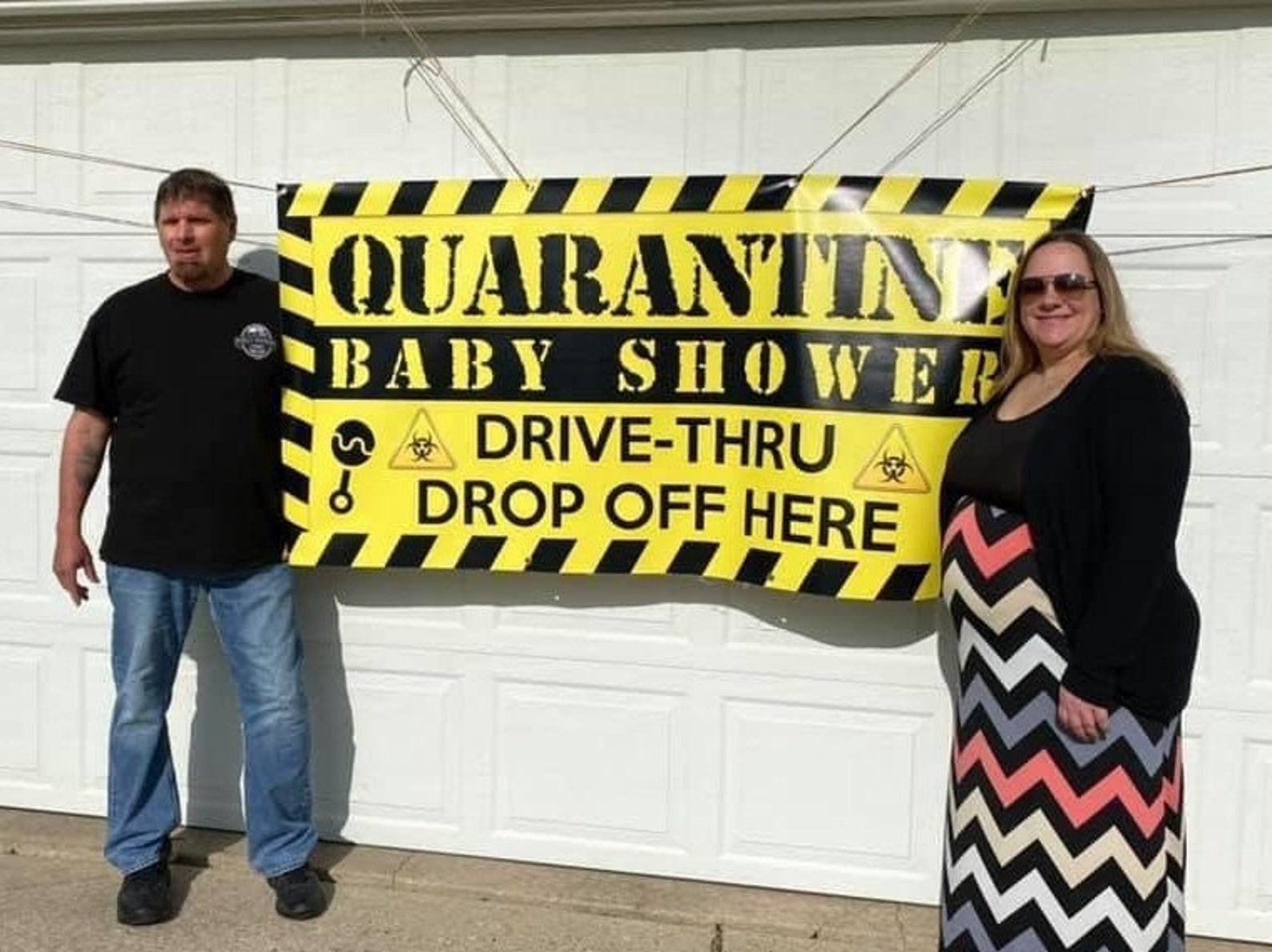 Quarantine Baby Shower 2020 Drivethru Drop OFF Vinyl Banner Etsy