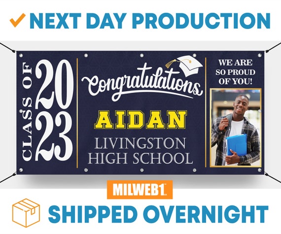 Graduation Banner Class of 2023 Graduation Announcement Banner