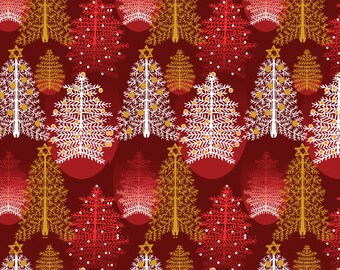 Fat Quarter Bethlehem Angels Christmas Cotton Quilting Fabric 50cm x 55cm