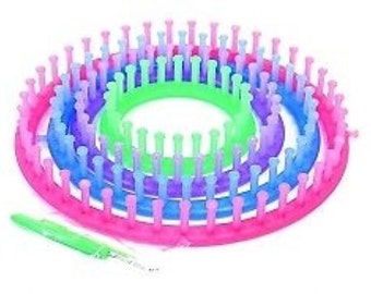 Round Circular Knitting Loom Set 4 Looms Craft