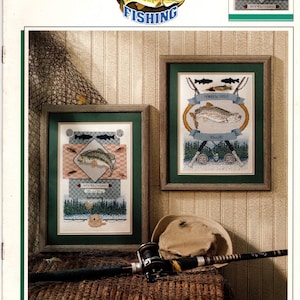 Sport Fishing Cross Stitch Chart Rainbow Trout Bass Solomon Dixon Color Charts