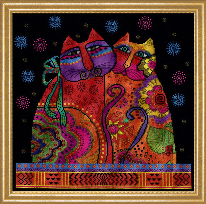 Bothy Threads Counted Cross Sttch Kt - Merry Catmas By Margaret