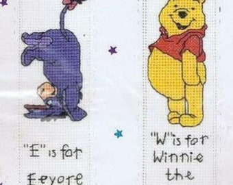 Disney Winnie The Pooh And Eeyore Bookmark Counted Cross Stitch Kit 2 Designs