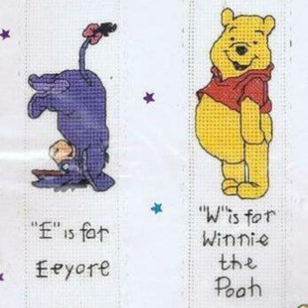 Disney Winnie The Pooh And Eeyore Bookmark Counted Cross Stitch Kit 2 Designs
