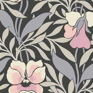 Fat Quarter Liberty Harriet&#39;s Pansy Pink Cotton Quilting Sewing Fabric