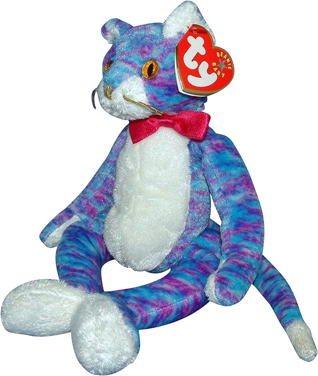 TY Beanie Baby Kooky El Oso de Peluche del Gato Loco Etsy Espa a