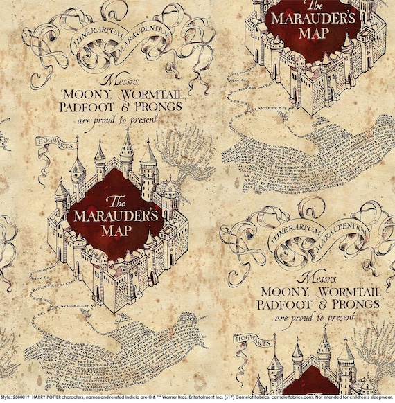 マローダーズ　マップ　ハリー・ポッター Marauder's Map Replica | Harry Potter Shop US