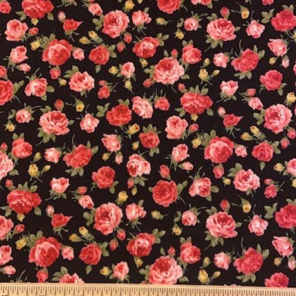 Rose Cotton Fabric - Etsy