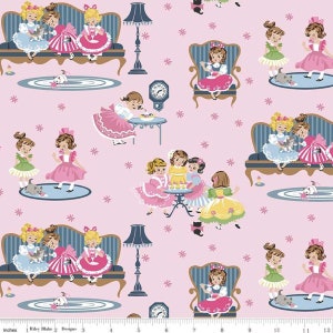 Fat Quarter Petite Treat Girls Pink Cotton Sewing Quilting Patchwork Fabric